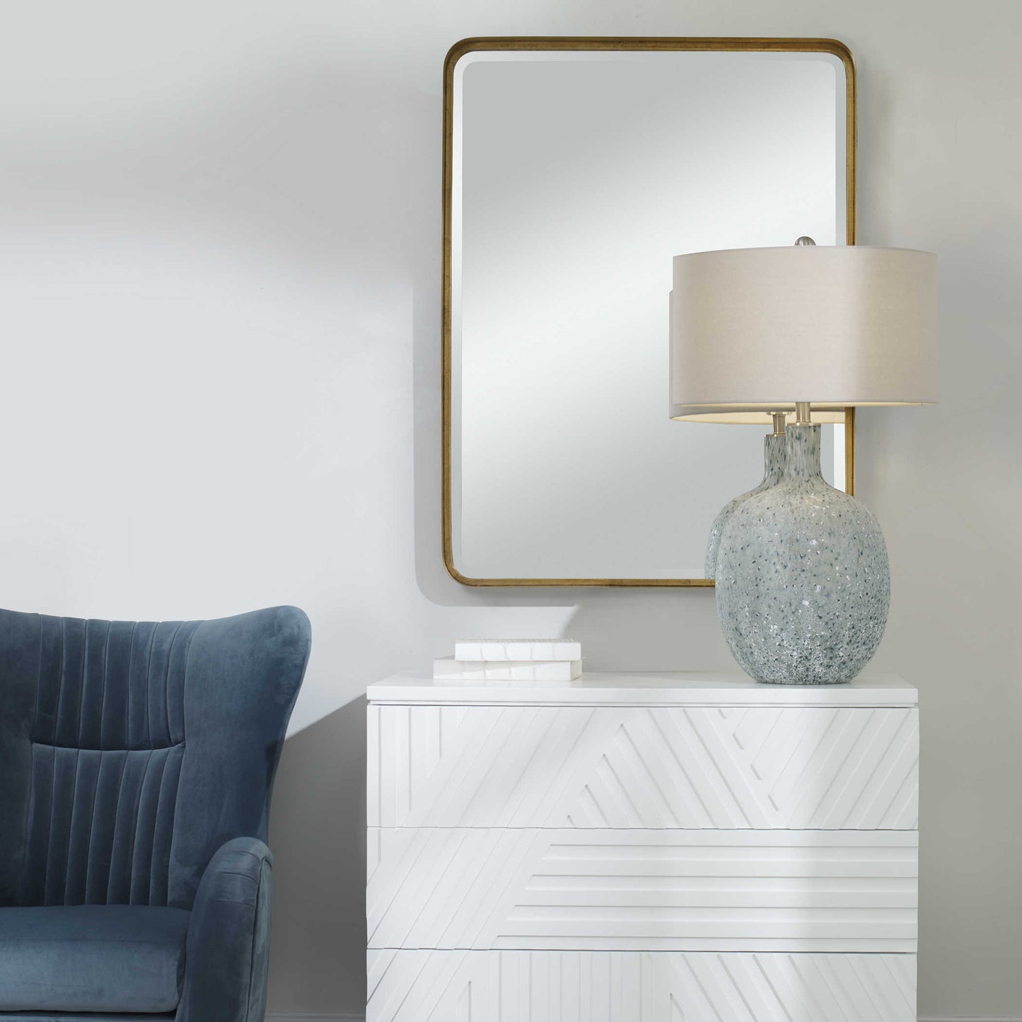 CROFTON LARGE MIRROR, GOLD