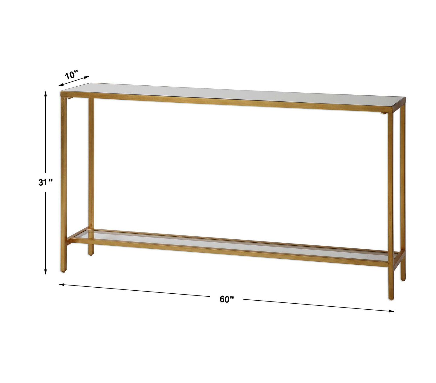 HAYLEY CONSOLE TABLE, GOLD